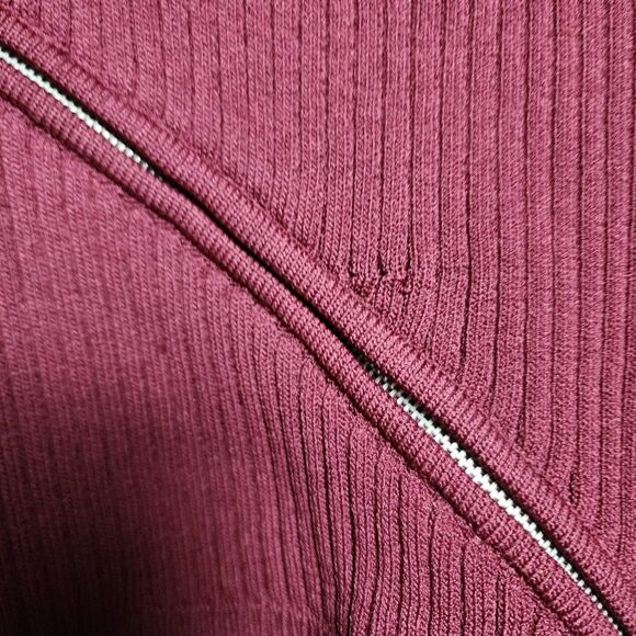 Central Park West Burgundy Long Sleeve Sweater Dress Large - Picture 8 of 8